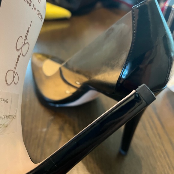 jessica simpson acrylic hi heeled pumps - Picture 4 of 4